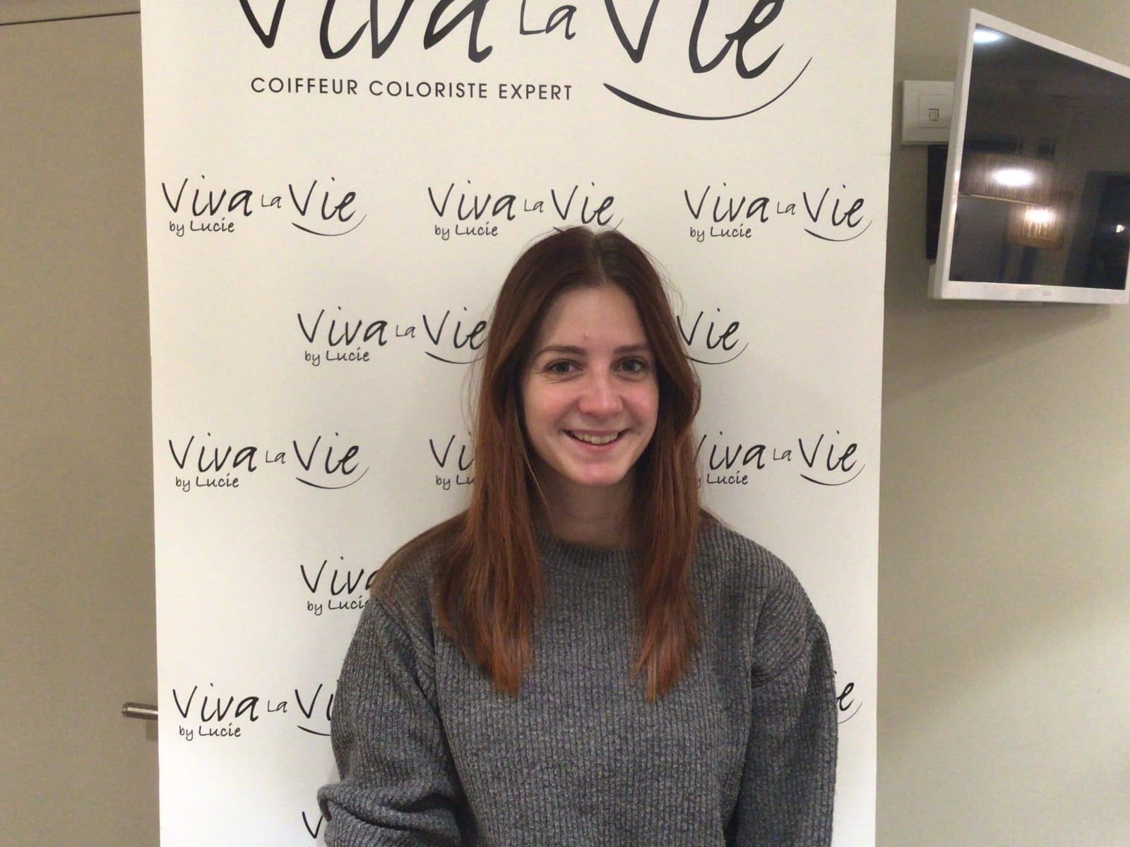Cliente avec sa nouvelle coloration
